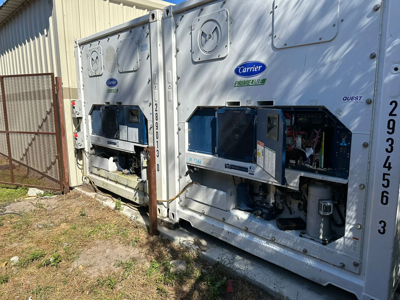Refrigeration unit detail