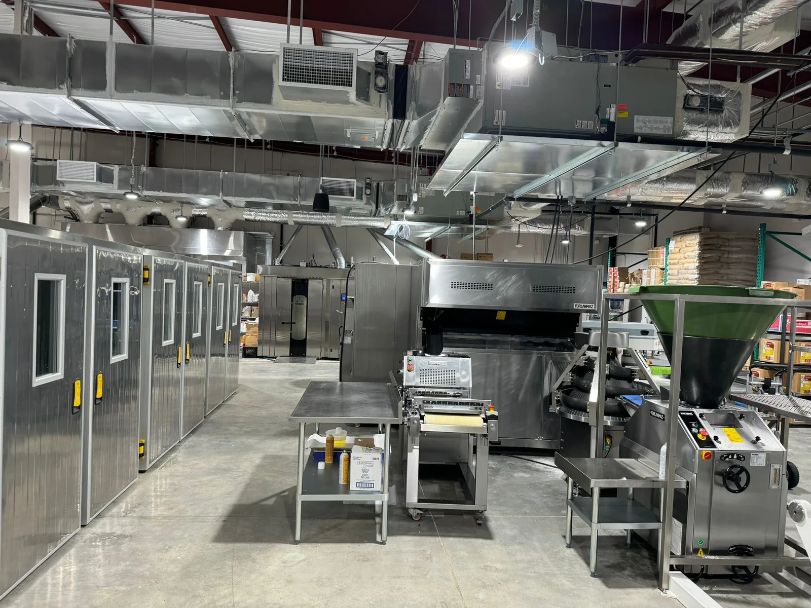 Professional kitchen with refrigeration equipment